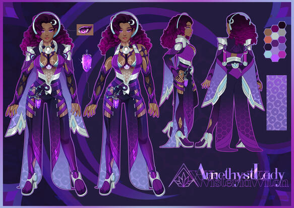 Wisteria Witch AmethystLady Character Sheet by @erdjie007 on X (Twitter) Wisteria Witch AmethystLady Character Sheet by @erdjie007 on X (Twitter)