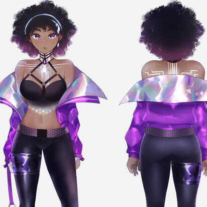 Laurelayne Fortuna Vtuber Character Sheet by @riasumii Laurelayne Fortuna Vtuber Character Sheet by @riasumii