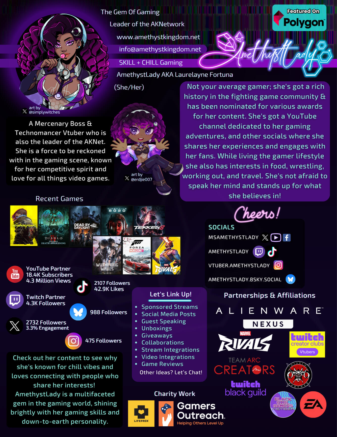 AmethystLady Media Kit
